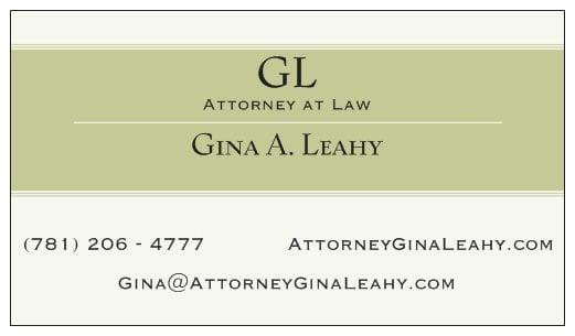 Gina Leahy, lawyer, family law, divorce, personal injury, Plymouth County, Norfolk County, Barnstable County