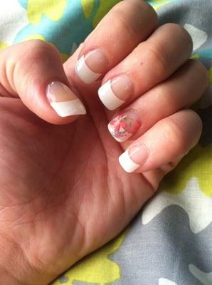 French tips with gel for my sister's wedding. Absolutely loved them!