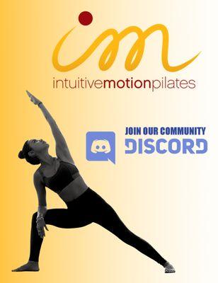 Join Intuition Motion Pilates discord channel !