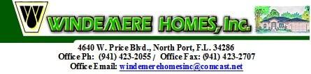 Windemere Homes Inc