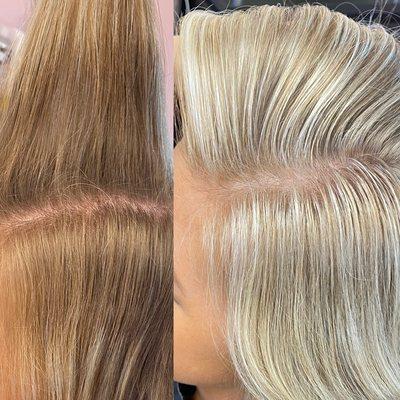 Your hair can be healthier than before *after* getting blonde!Olaplex prevents and repairs damage.