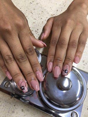 Full set color nude and design black