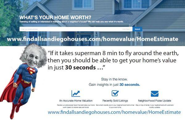 What's Your Home Worth?  Find out in just 30 seconds