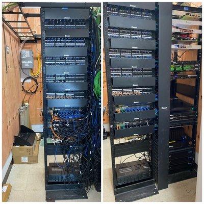 Rack clean up....we can assist with more than just computer repair