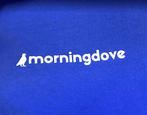 Morningdove printed on a shirt