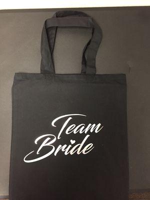 Team Bride Printed tote bags