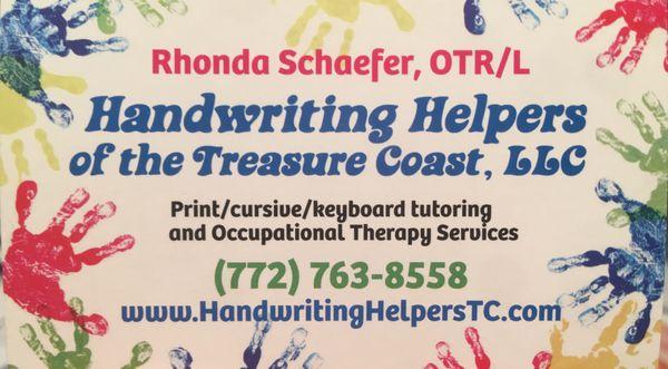 Handwriting Helpers of the Treasure Coast