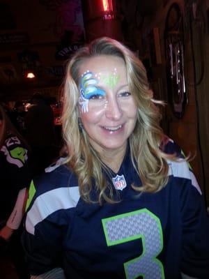 Seahawks Facepaint