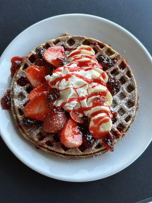 Protien waffle topping are optional