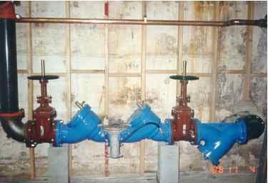 6 inch RPZ VALVE ( BACK FLOW DEVICE) FEEDING A MAJOR SHOPPING CENTER