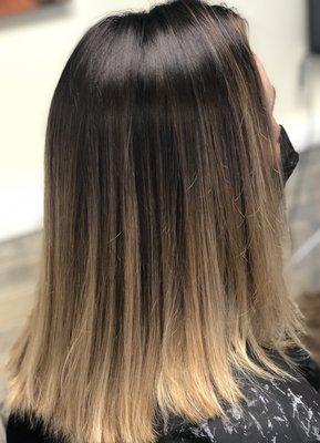 Refreshed balayage and darkened base color!