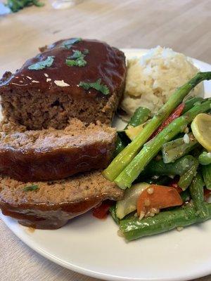 Our famous mini meatloaf meal. Try it.