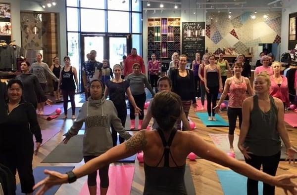 Community Class at lululemon athletica