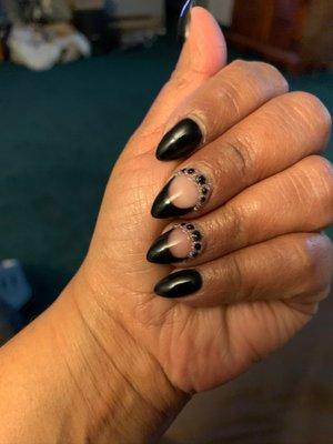 Gothic birthday nails