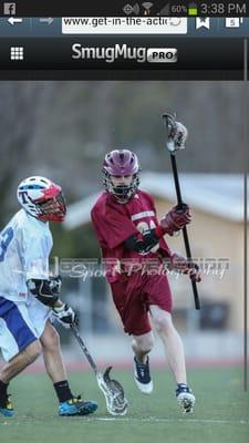 My son...doing his lacrosse thing! :) Go Newman!