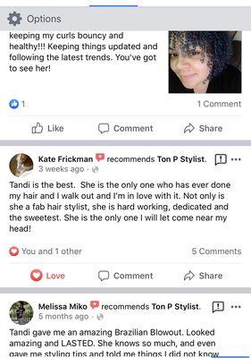 REVIEWS ( trust is key to me/ being educated ig is tonpstylist fb is ton p stylist )