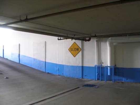 Parking structure painting job