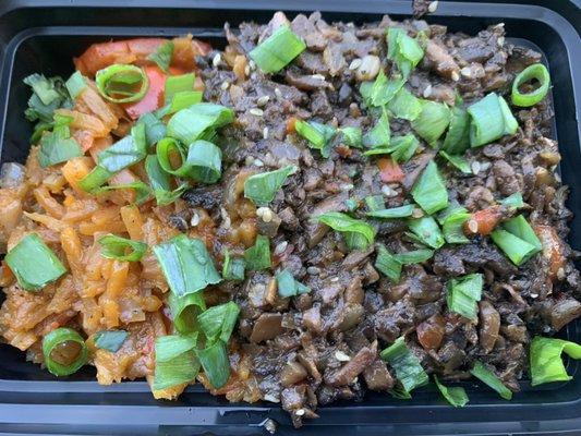 Butternut Squash Chow Mein & Bulgogi Mushrooms