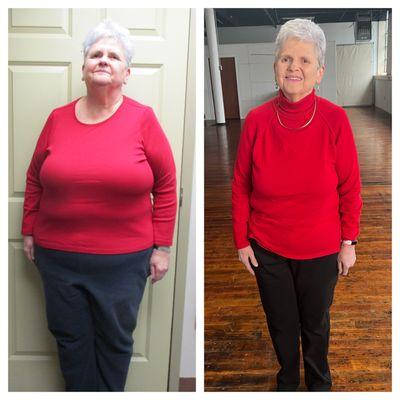 Jane has maintained her 90+ lb weight loss for over 2 years!