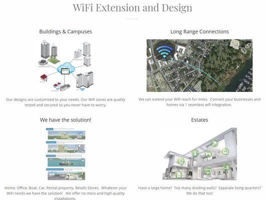 Long range and Custom Wifi Solutions.