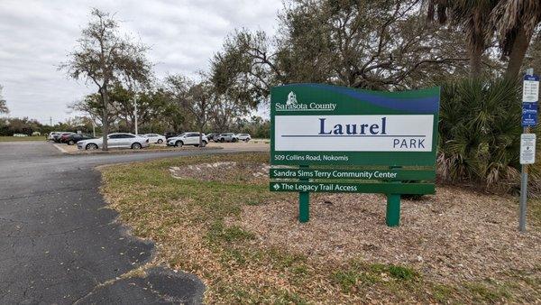 Main entrance sign