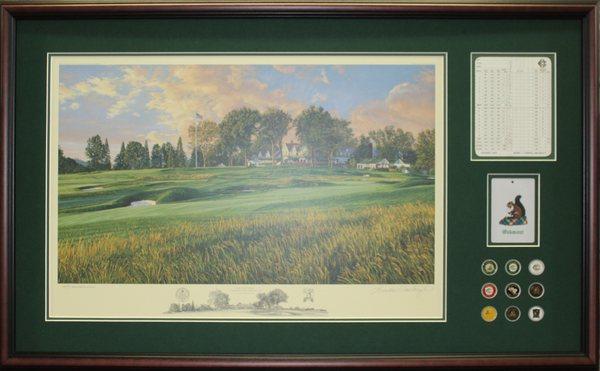 Oakmont Print with scorecard.