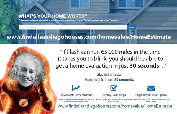 Get your FREE Home Evaluation in just 30 seconds