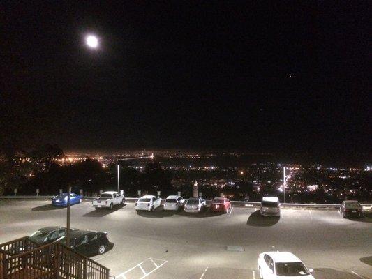 View towards San Francisco at night.