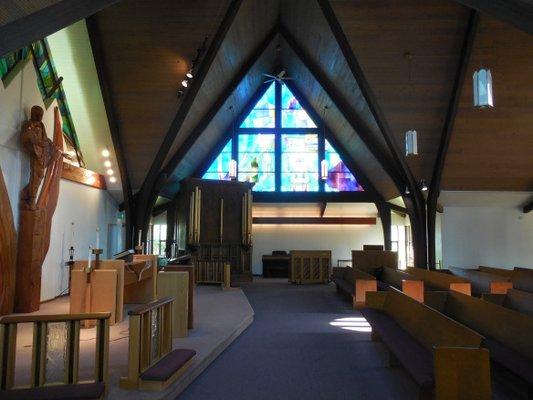 Looking toward the organ on the south side