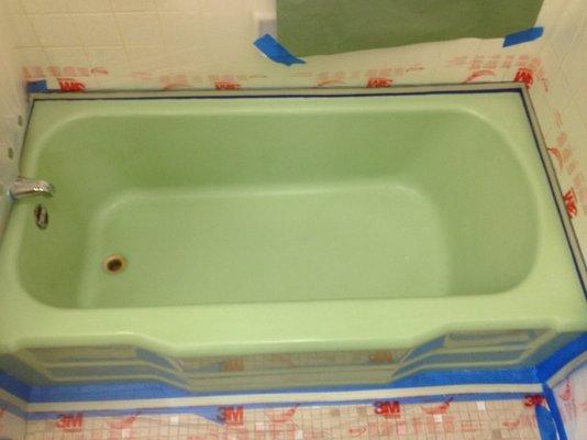 Before Bathtub Refinishing