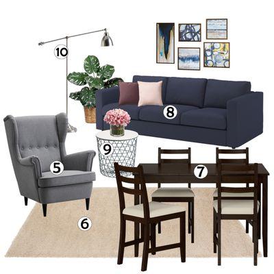 Living room furniture for rent | Sofa for rent in NYC