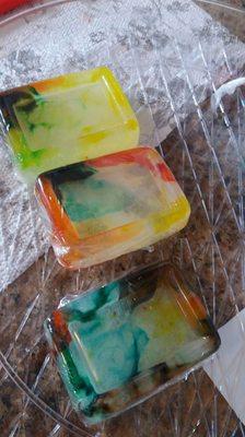 Color Olive oil bar soap