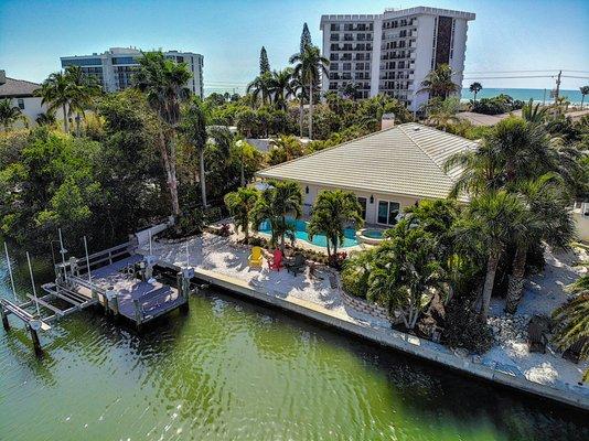 The outdoor living in our Lido Key (St. Armand's) vacation rentals is truly amazing - Call us!