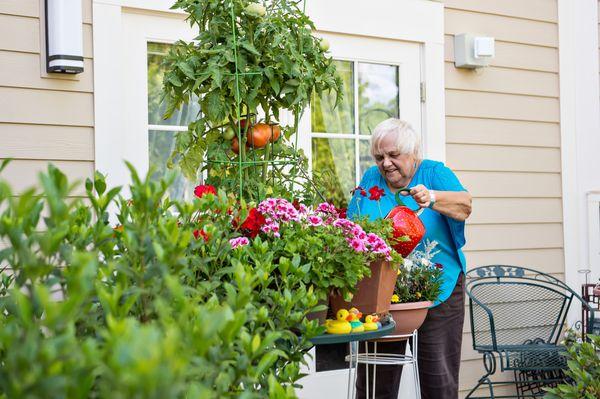 our residents love to tend to their loved ones