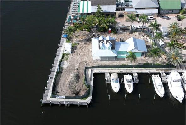 Boynton Harbor:  GC starting to add finishing touches to our completed Shell Work