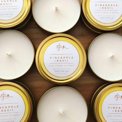 Good Feelings Exclusive Pineapple + Basil Candles