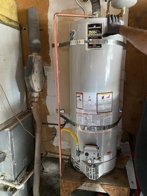 50 Gallon Gas Water Heater Install