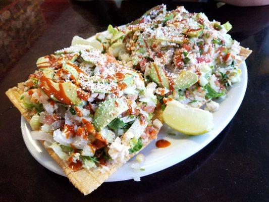 Churro Con Cueritos con Ceviche