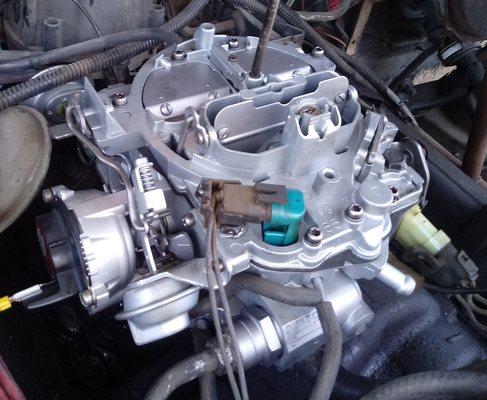 Rebuilt and cleaned carburetor. Looks and runs like new!