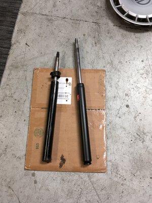 Old vs new Volvo 240 shocks