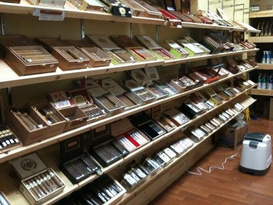 Cigars in the Brand Cigars walk-in humidor