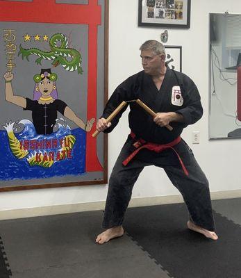 Hanshi Ronnie Cimorosi 
Cu-Dan 9 th Degree Black belt under:
Grandmaster Toby Cooling