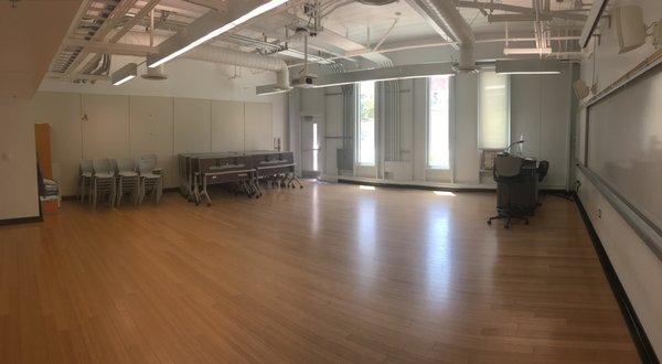 Each classroom is modular; academic facilities transform into performance spaces for students.