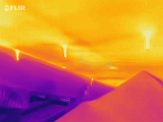 infrared imaging can detect leaks and moisture, as well as heat (where there is no insulation) or not enough