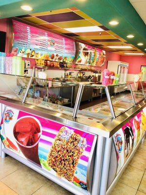 Inside of ice cream world