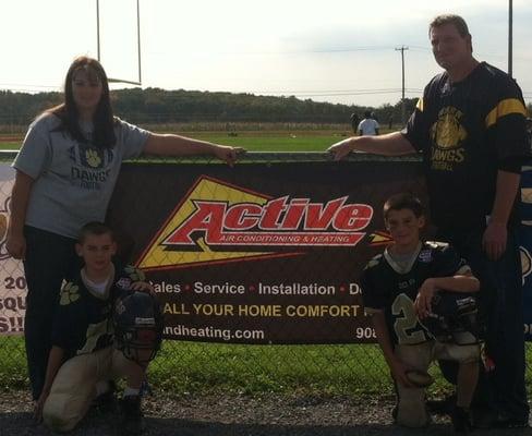 Family owned business, we enjoy supporting the local sports organizations.