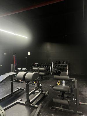 Inside the gym