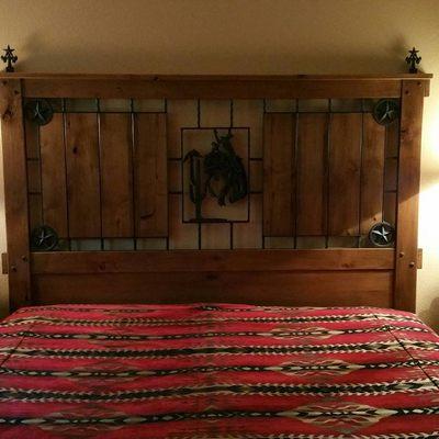 Cowboy headboard