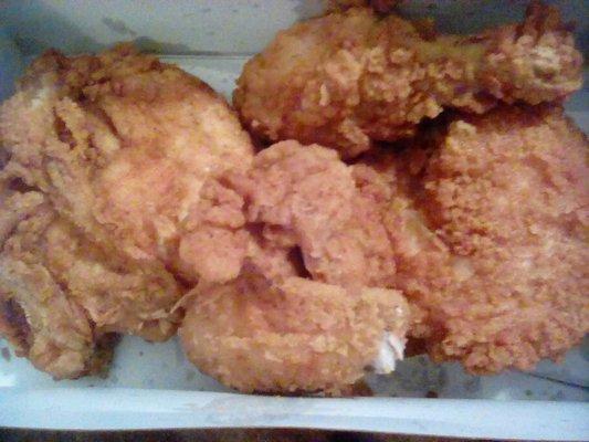 Delicious fried chicken...