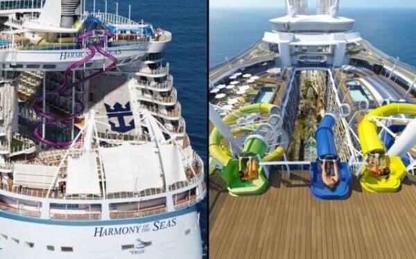 Join us on Royal Caribbean Harmony of the Seas with triple water slides.